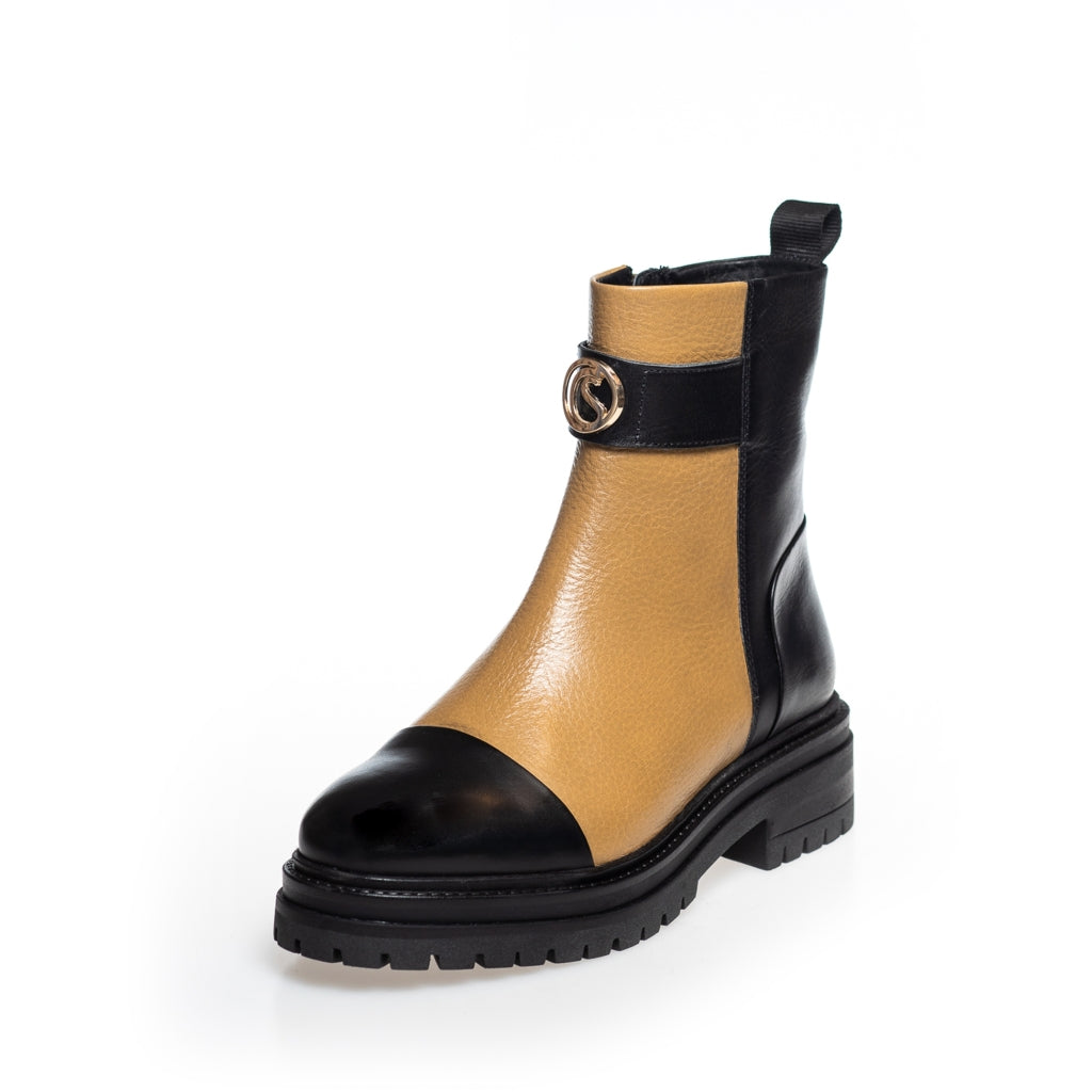 COPENHAGEN SHOES ALL GOOD VIBES ONLY Støvler 0005 BLACK/CAMEL