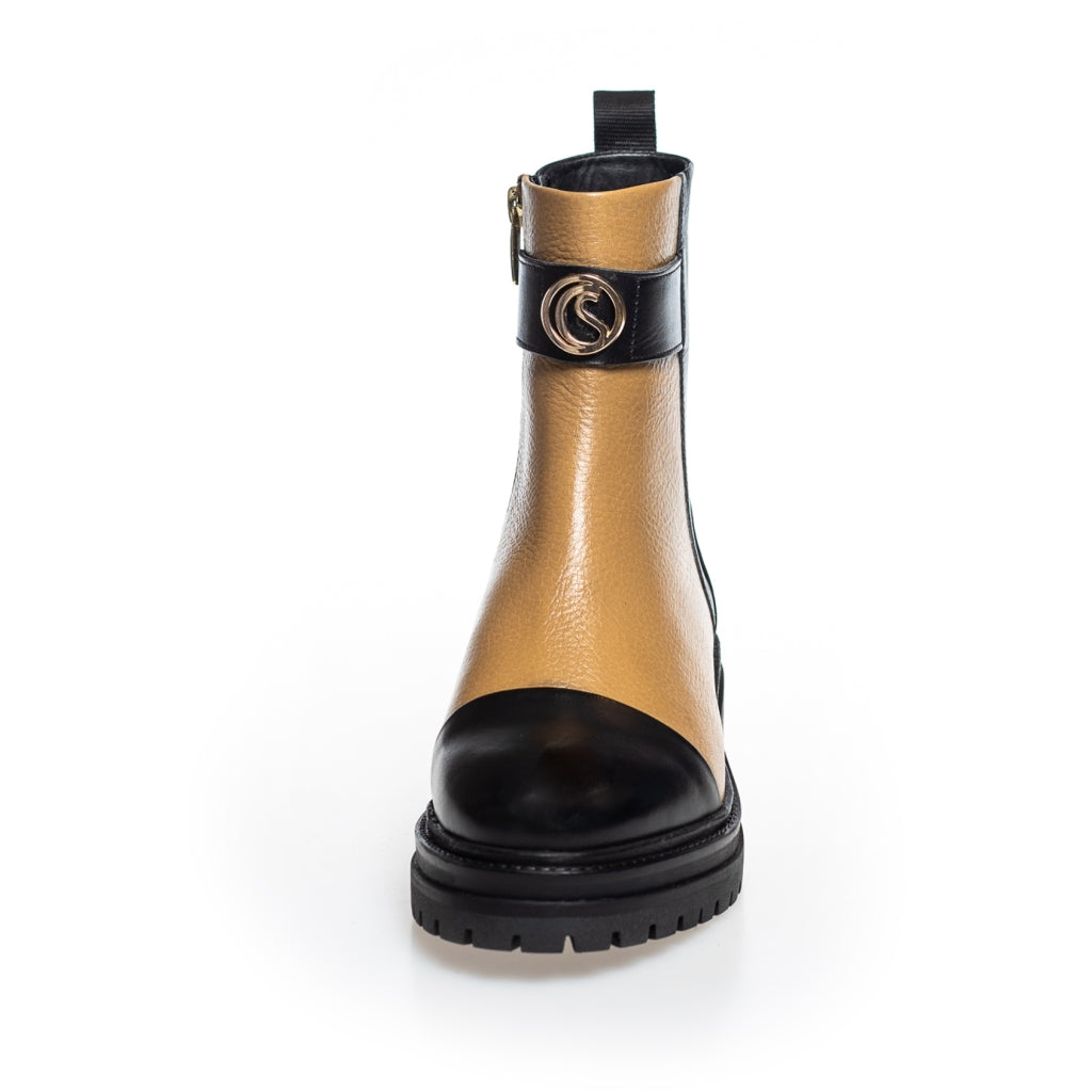 COPENHAGEN SHOES ALL GOOD VIBES ONLY Støvler 0005 BLACK/CAMEL