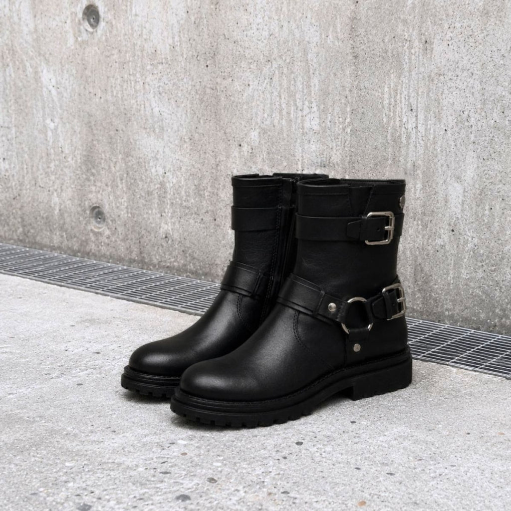 COPENHAGEN KIDS BIKER LOW (WR) Støvler 0001 BLACK