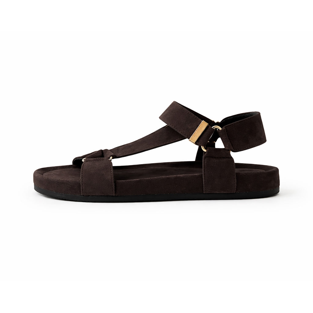 COPENHAGEN SHOES CARRIE SUEDE Sandaler 129 DARK BROWN SUEDE