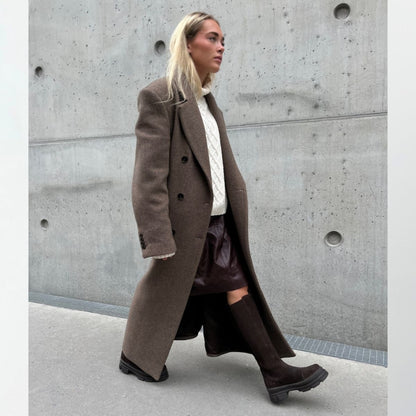 COPENHAGEN SHOES FOLLOW ME AND MORE S. Long boot 004 Dark brown