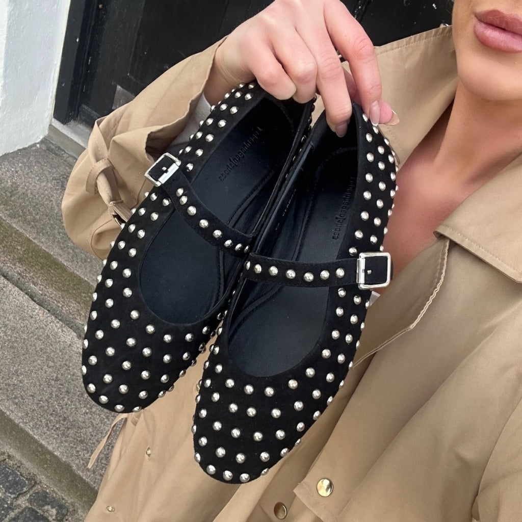 COPENHAGEN SHOES FOR A WHILE Ballerina 0001 BLACK