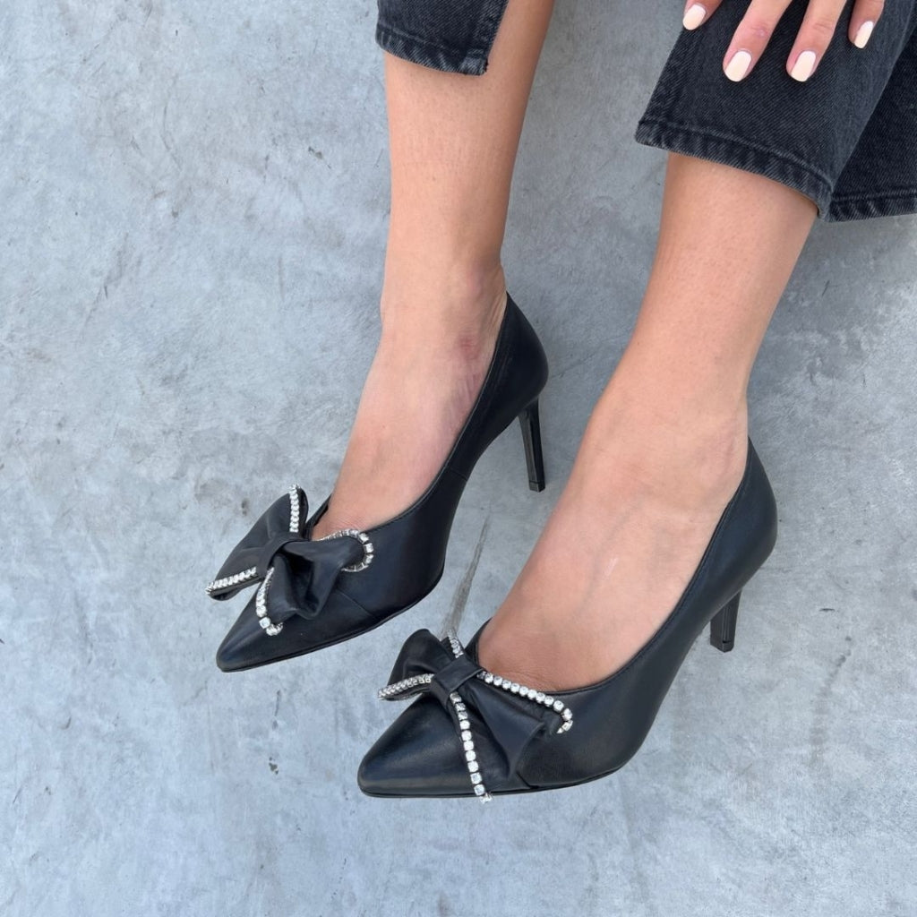 COPENHAGEN SHOES HER MOMENTS LEATHER Stiletter 0001 BLACK
