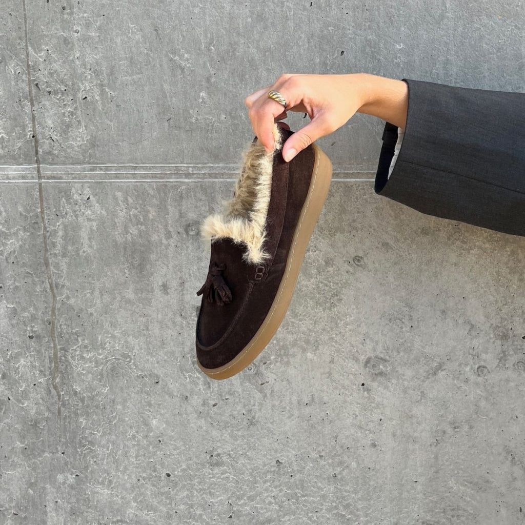 COPENHAGEN SHOES JUST A KISS Loafers 0018 DK BROWN