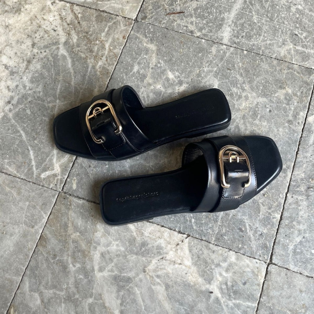COPENHAGEN SHOES KISS Slippers 0003 BLACK