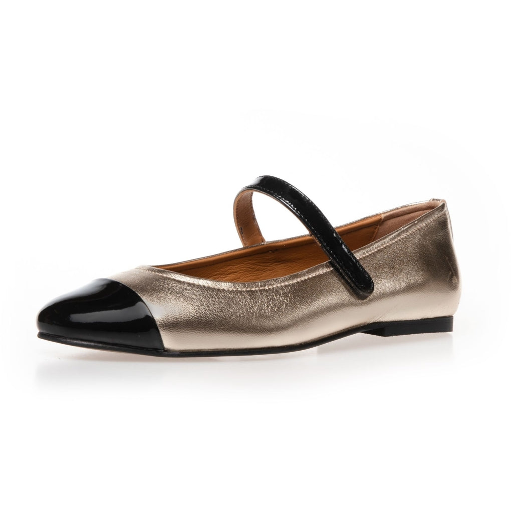 COPENHAGEN SHOES LOVE FOR A REASON GOLD Ballerina 0051 GOLD