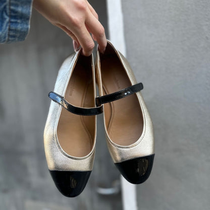 COPENHAGEN SHOES LOVE FOR A REASON GOLD Ballerina 0051 GOLD