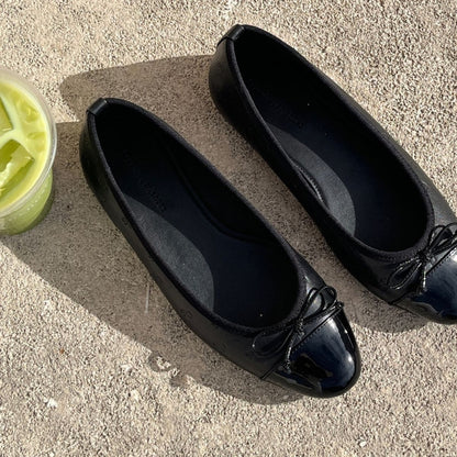 COPENHAGEN SHOES MY OWN BALLERINAS Ballerina 2400 BLACK (LOGO)