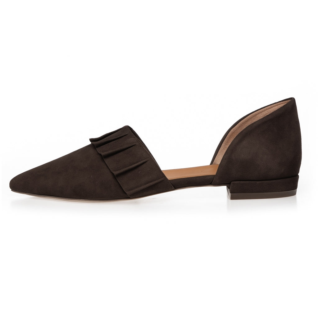 COPENHAGEN SHOES NEW ROMANCE Ballerina 004 Dark brown