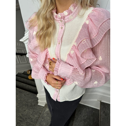 STORIES FROM THE ATELIER by COPENHAGENSHOES PARADISE SHIRT SHIRT 0704 ROSA/WHITE