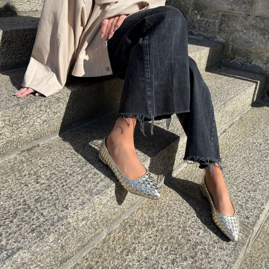 COPENHAGEN SHOES REAL VIBES Ballerina 371 PLATINO