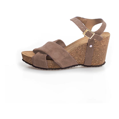 COPENHAGEN SHOES SUMMER VIBES Sandaler med kilehæl 0002 BEIGE
