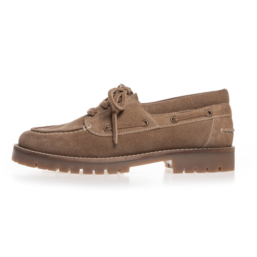 COPENHAGEN SHOES THE WALK SUEDE Boat Shoe 0301 BISCUIT