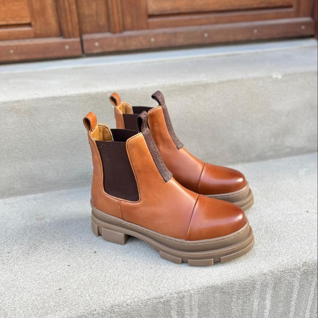COPENHAGEN SHOES YOU AND ME LOW Støvler 0241 COGNAC