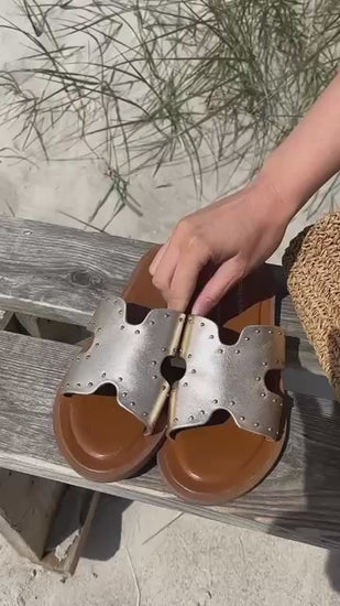 COPENHAGEN SHOES IVY STUDS GOLD Slippers 0051 GOLD