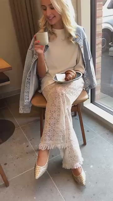 COPENHAGEN SHOES REAL VIBES Ballerina 371 PLATINO