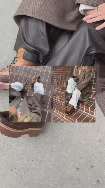 COPENHAGEN SHOES REAL MOMENTS Støvler 907 BROWN/COGNAC