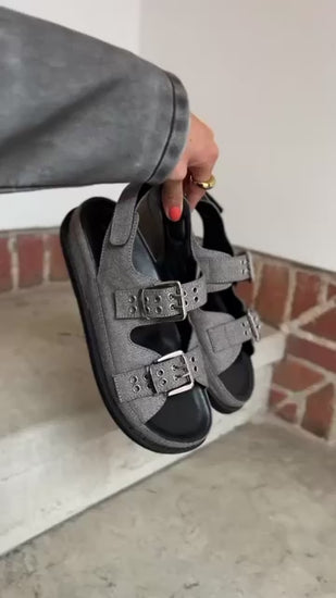 COPENHAGEN SHOES AS I WAS DENIM Sandaler 0741 GREY DENIM