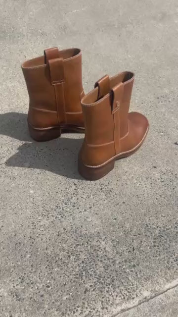 COPENHAGEN SHOES SAY MORE - BROWN/TAN Støvler 125 TAN