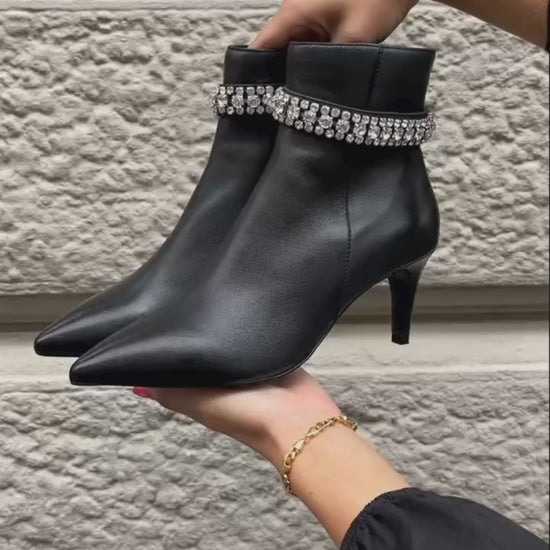 COPENHAGEN SHOES GIRLS AND DIAMONDS -  Copenhagenshoes by Josefine Valentin Støvler 0001 BLACK